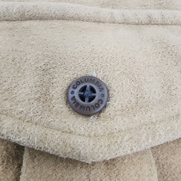 Vintage Columbia Shirt Mens XL Tan Chamios Flannel Button Up Heavyweight Work - Picture 12 of 16